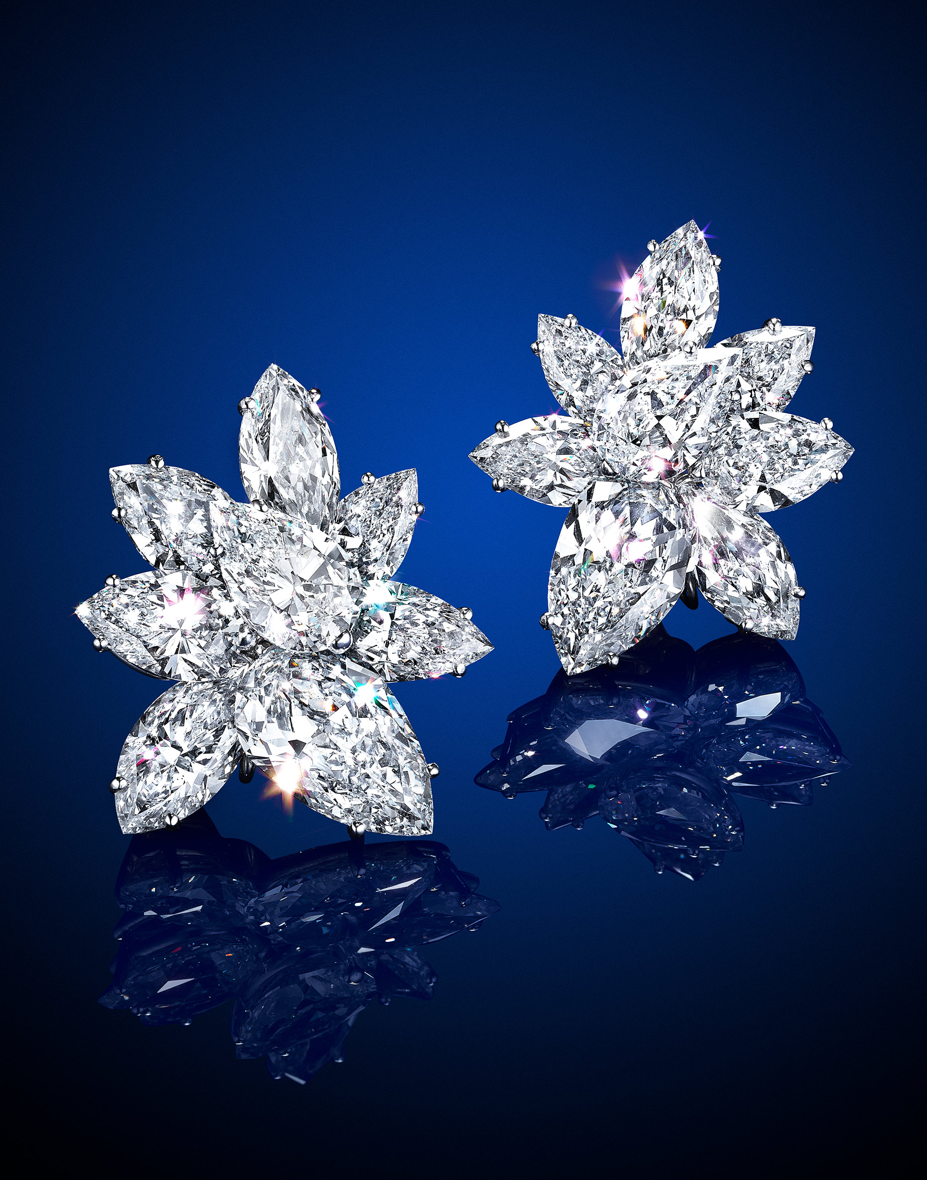 Christies Pear Cluster Earrings