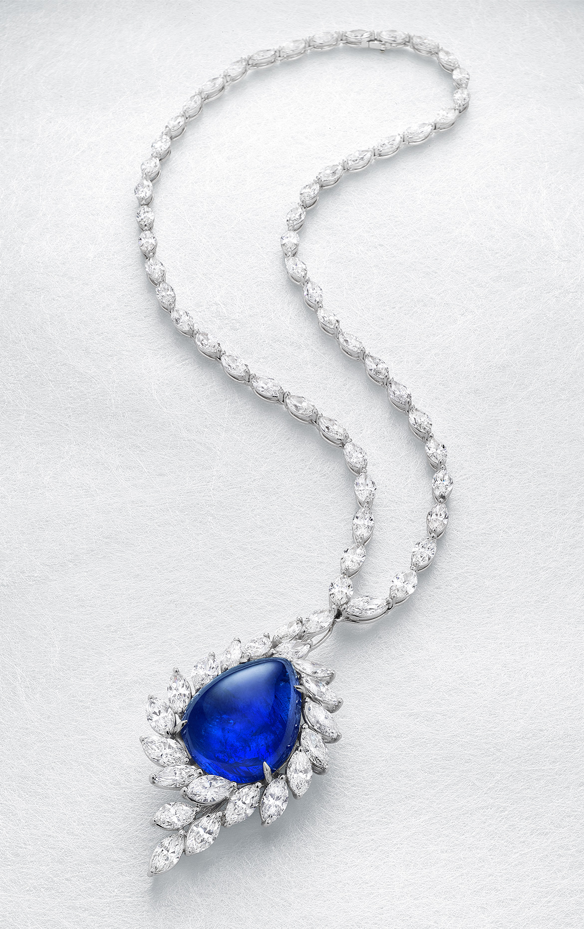 Cobachon Sapphire Necklace